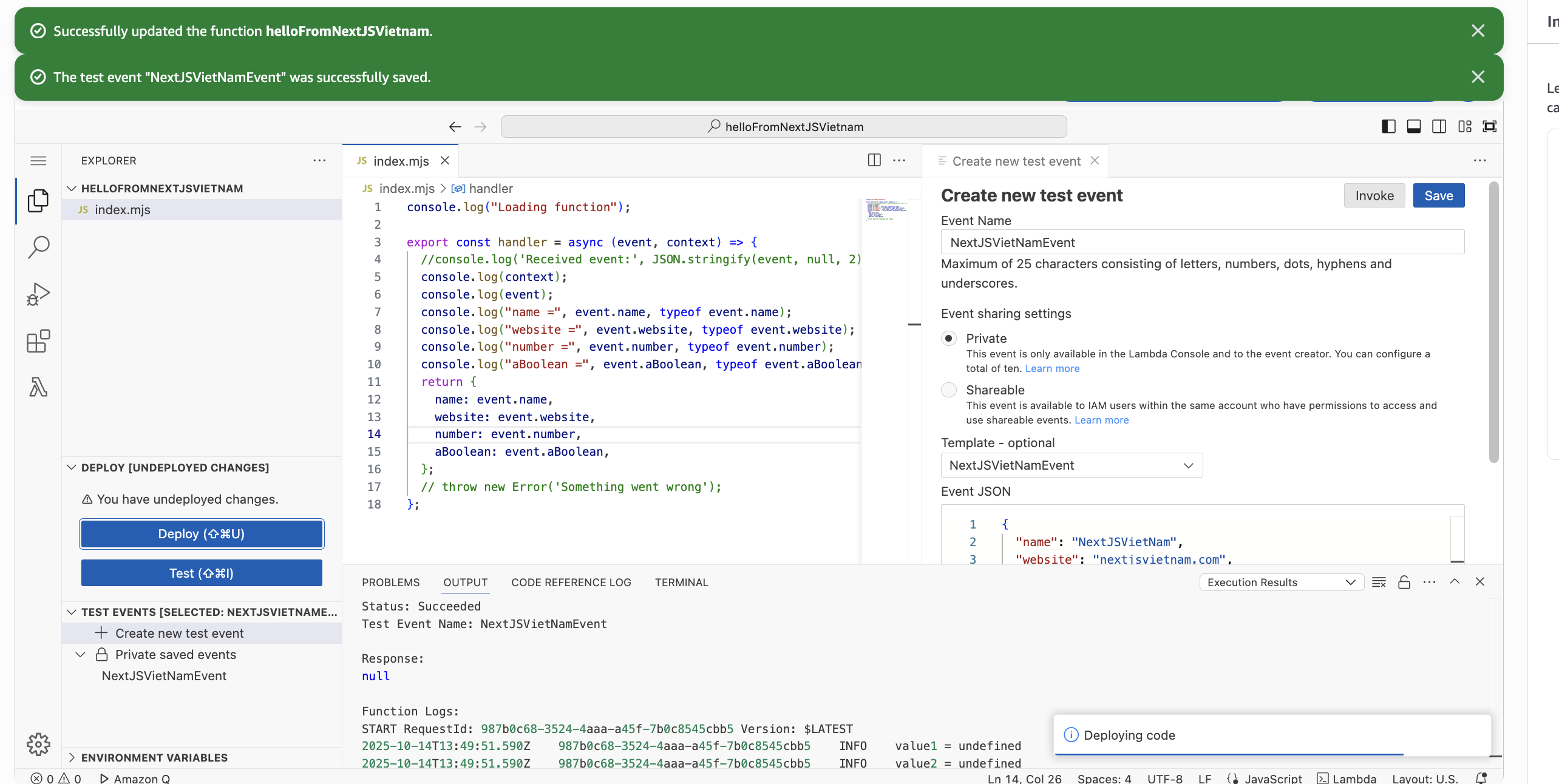 Lambda event 