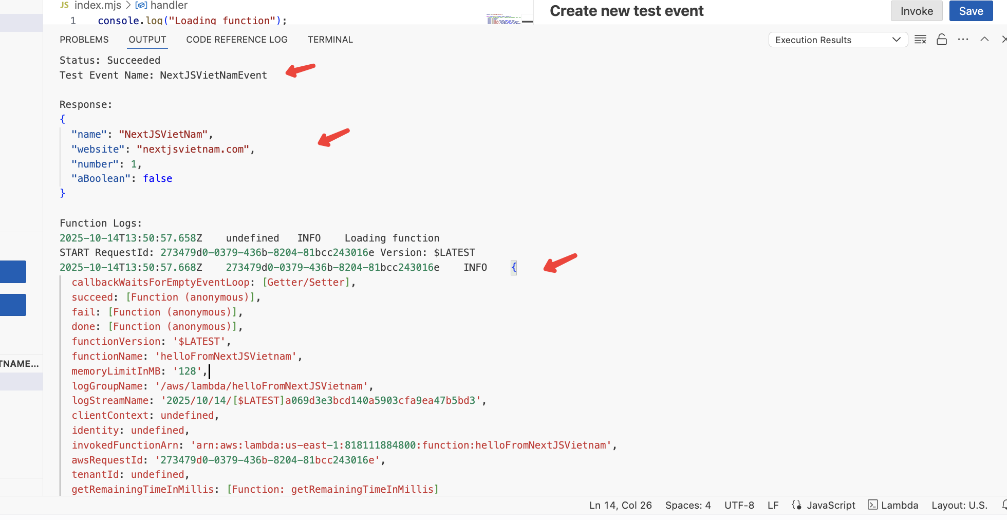 Lambda event 
