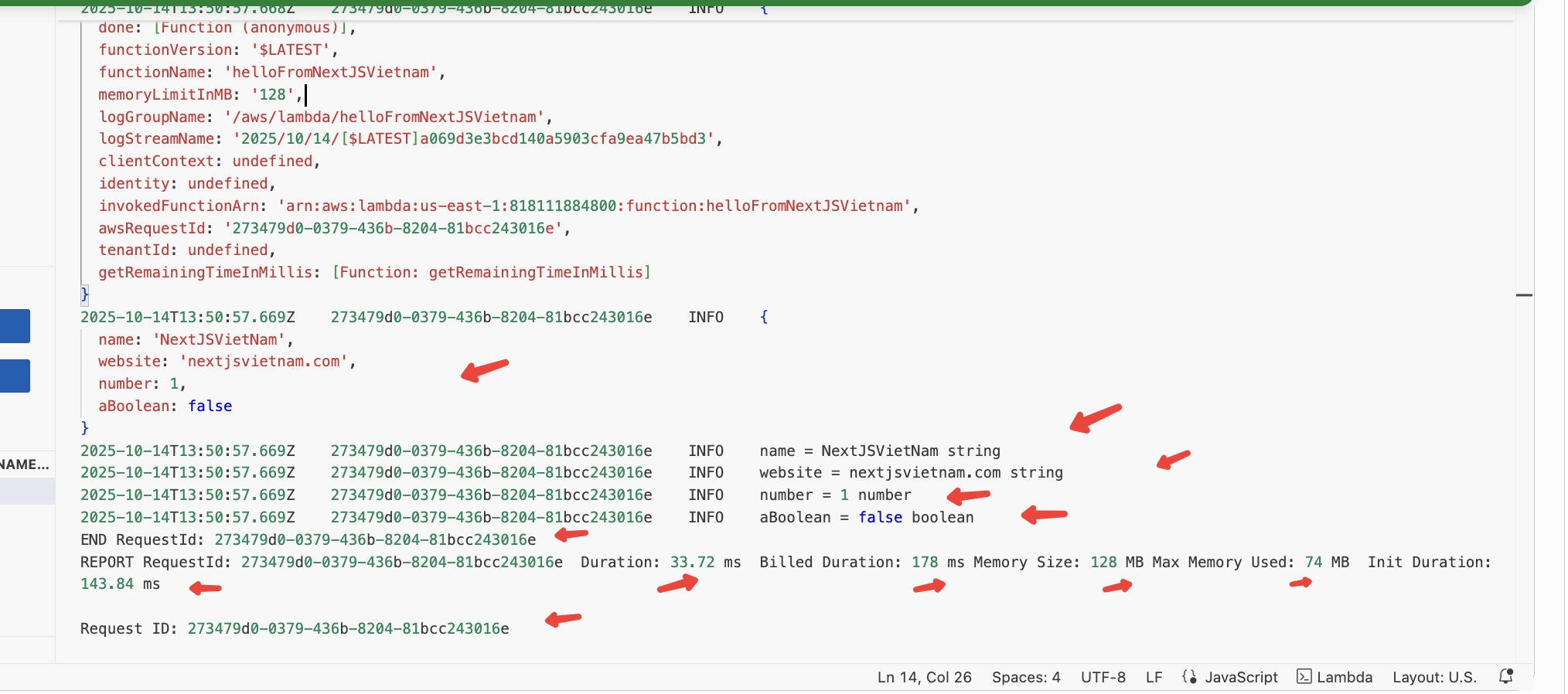 Lambda event 
