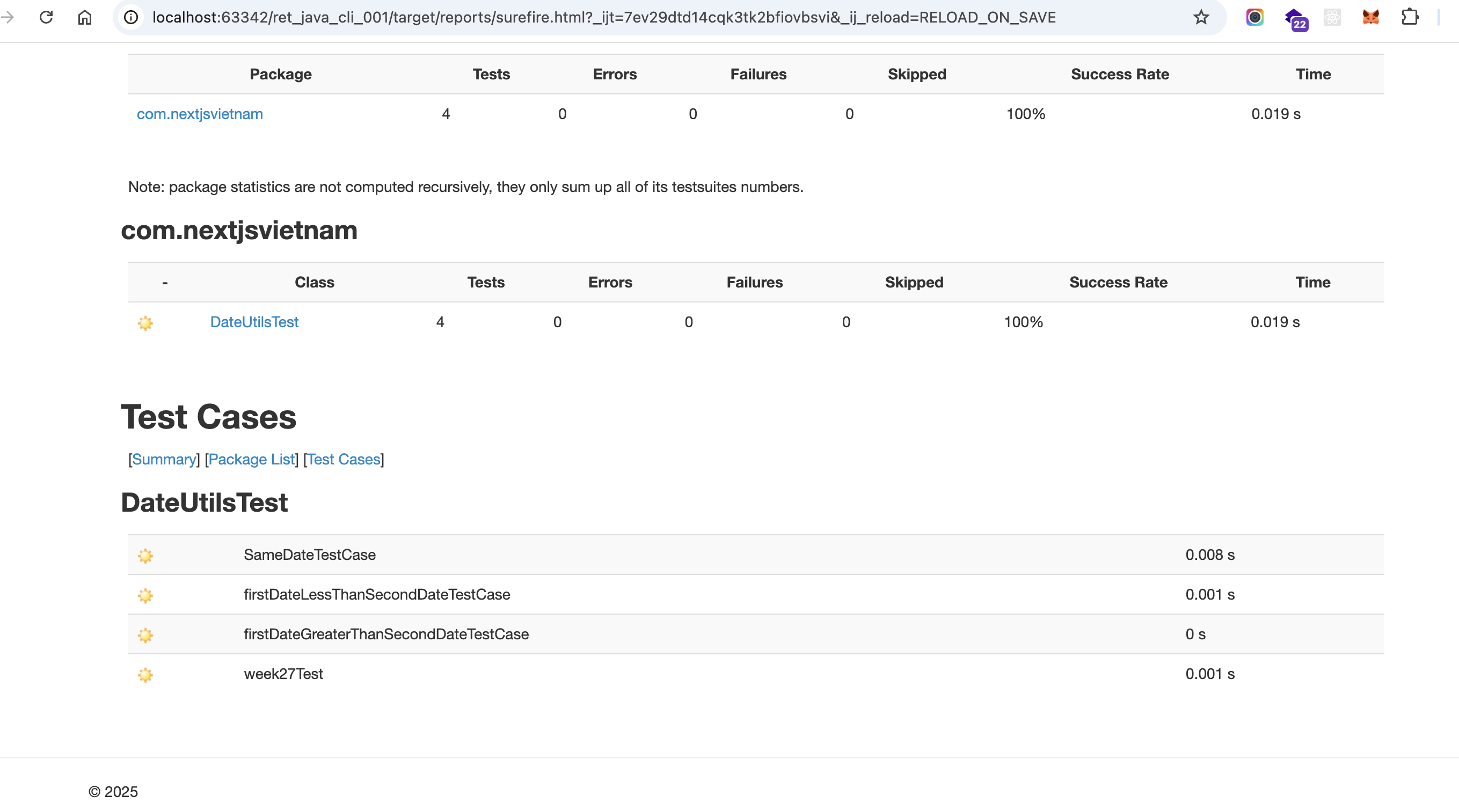 Report overview